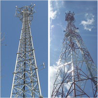 Torre de Telecomunicaciones Multifuncional de Acero para Energía Solar, TV Satelital, Microondas, Antena Inalámbrica, Señal de Internet, Radio CB