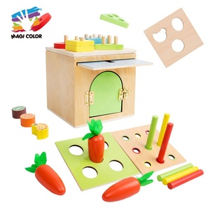 <span class=keywords><strong>Montessori</strong></span> 6-in-1 hoạt động bằng gỗ Cube cảm giác học tập & chơi <span class=keywords><strong>Kit</strong></span> cho trẻ mới biết đi w12d453 - Product Image 1