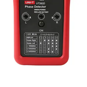 UT262D UNI-T Lámpara giratoria sin contacto para detección de fase LED/50Hz/60Hz con memoria de campana y reconocimiento automático, certificación CE, alta precisión A704 - Product Image 4