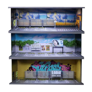 <span class=keywords><strong>โมเดล</strong></span>จอดรถขนาด 1:64 ของ MoreArt พร้อมไฟ ตกแต่ง<span class=keywords><strong>โชว์รูม</strong></span><span class=keywords><strong>รถ</strong></span>ยนต์ ของเล่นไดแคสต์ กล่องโชว์ ตกแต่งโรงรถ - Product Image 1