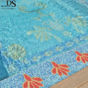Mosaico de Cerámica Personalizado de Lujo, Arte Mural en Vidrio, Decoración de Paredes y Pisos Interiores y Exteriores, Fondo para Piscina - Product Image 3