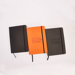 A5 Custom Logo <strong>Gym</strong> Fitness Football Planner Notebook Hardcover Elastic Band <strong>Diary</strong> with PU Leather Cover Printed Paper Material - Product Image 2