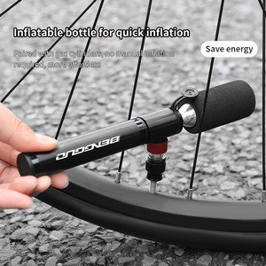 Pompe à air portable Yueli 80-130 PSI en alliage d'aluminium convertible pour vélo de route et VTT - Product Image 4