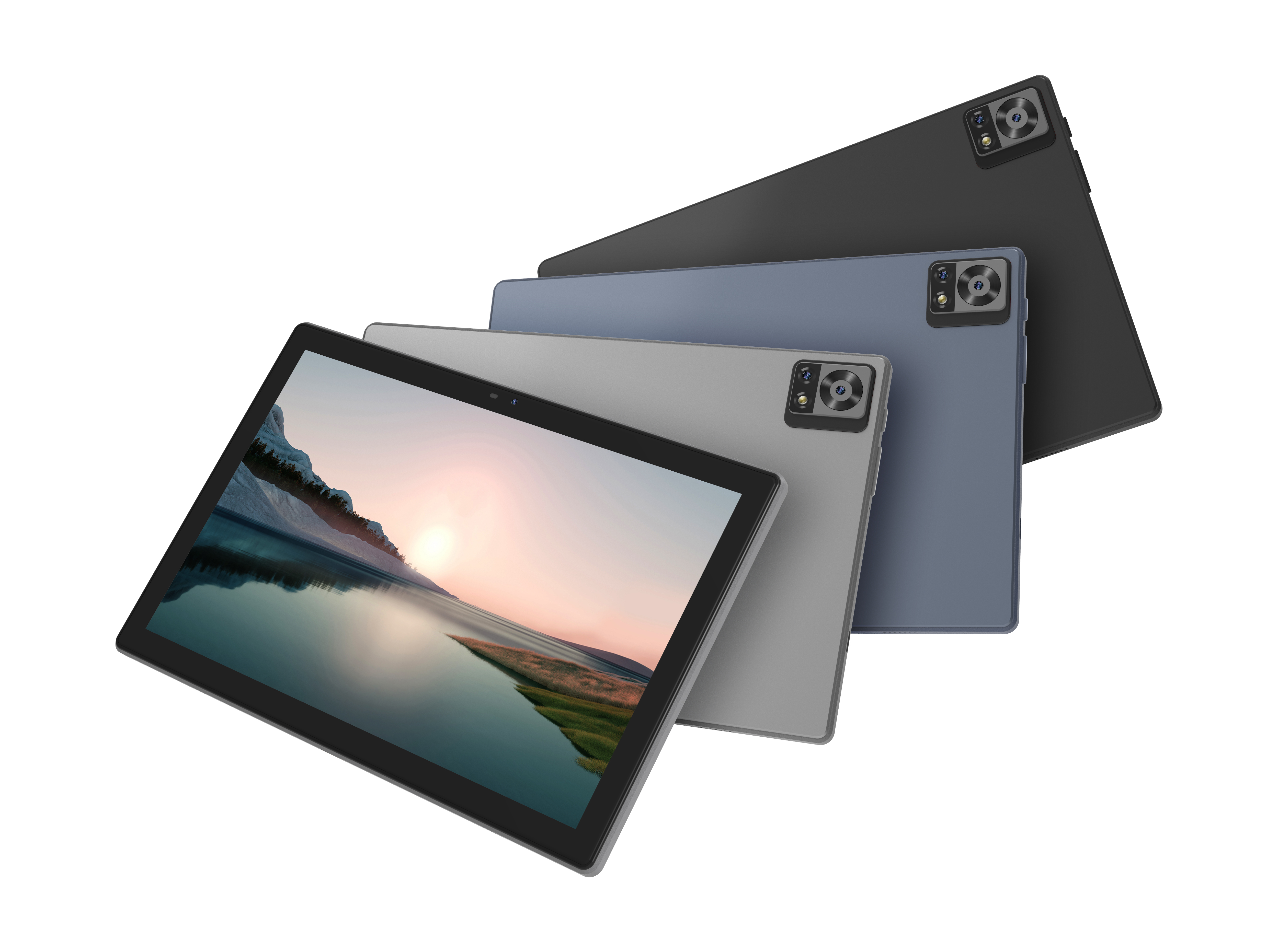 Gris avec étui pour clavier, souris, film pour stylo OTG