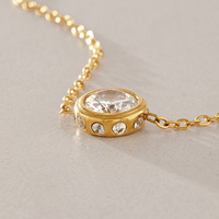 Bracelet en acier inoxydable ERESI avec cœur en zircon cubique, plaqué or PVD, pour femmes, accessoires de mode quotidiens, bracelet personnalisé