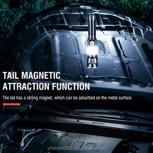 Linterna USB Táctica <span class=keywords><strong>de</strong></span> Aluminio con Zoom y Base Magnética, Linterna <span class=keywords><strong>de</strong></span> Camping COB, Lámpara <span class=keywords><strong>de</strong></span> Trabajo - Product Image 2