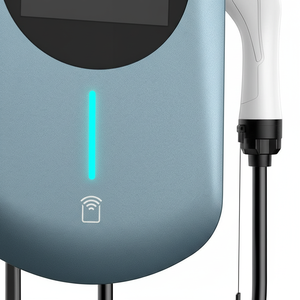 Nouvelle borne de recharge murale pour véhicules électriques AC 7kW 22kW Type 2 avec écran LED, certification IP55 CE - Product Image 5