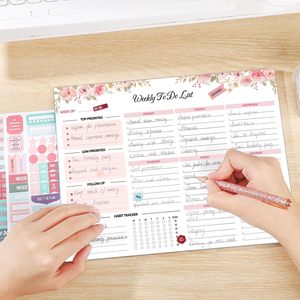 Customizable Colorful Lined Daily Planner Schedule Personalized Paper Memo Pad Printed <b>Calendar</b> Modern Fashionable Promotional - Product Image 4