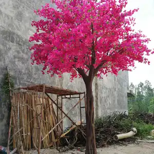 Süs ağaçları neredeyse doğal yapay begonvil ağacı fiberglas gövde