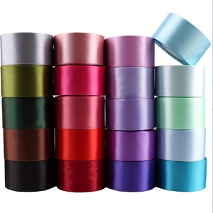 Hồng xếp li bao bì hộp với Ribbon truyền nhiệt 2in satin băng lụa Bow trang trí sọc <span class=keywords><strong>Webbing</strong></span> Ribbon - Product Image 2