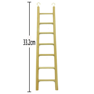 Scala in legno naturale appesa triturazione giocattoli pappagallo masticare blocchi di legno posatoio per uccelli per parrocchetti - Product Image 6