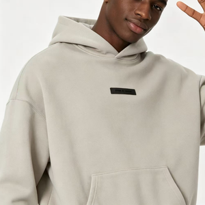 Felpa con <span class=keywords><strong>Cappuccio</strong></span> da <span class=keywords><strong>Uomo</strong></span> Essentieel SS23 di Alta Qualità, Pesante, 100% Cotone, Foderata, Stile Vintage - Product Image 5