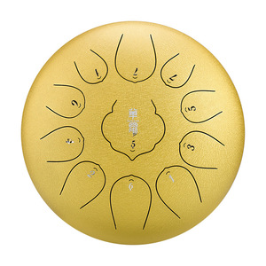 Hot Selling 10 Inch Steel Tongue <b>Drum</b> 11 Notes Handpan <b>Drum</b> Melodic Percussion Instrument for Practice - Product Image 6
