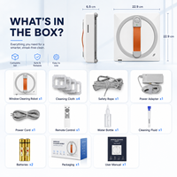 Robot de nettoyage de vitres pour murs-rideaux, nettoyage intelligent par trajets optimisés, vente en gros directe usine, service personnalisé