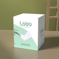 Boîte de papier pour serviettes hygiéniques jetables écologiques Boîte biodégradable volumineuse en coton doux Boîte pour serviettes hygiéniques pour femmes