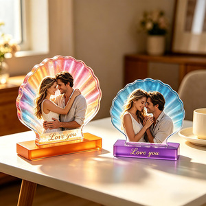 Kalp Kabuğu Fotoğraf Çerçevesi Silikon Kalıp DIY Epoksi Reçine Dekoratif Teşhir Standı Kalıbı - Product Image 4