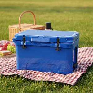 Glacière portable professionnelle personnalisable avec logo, grande capacité, pliable, isotherme, en PE rotomoulé, étanche, pour canettes et boissons - Product Image 1