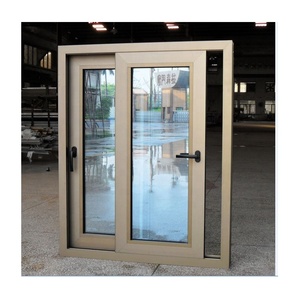 Aluminium #110 Gris 1.4mm Écran de drainage caché en acier inoxydable 6mm + 20A + 6mm Fenêtre à battant en verre trempé à double rupture thermique - Product Image 6