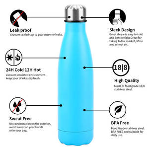 Custom high-quality 500ml vacuum stainless steel water bottle <b>flask</b> - Product Image 4