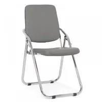 Chaise de bureau pliable en similicuir marron foncé bon marché