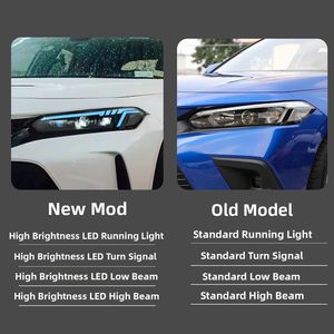 TYPY 2022-2025 for 11th <b>Headlight</b> Assembly Modification 12V <b>LED</b> Lens with RGB DRL & Dynamic Turn Signals - Product Image 3