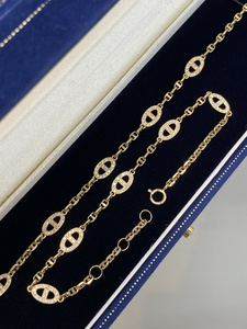 ซินฟลาย ลักชัวรี โฮลเซล แฟชั่น ฮิปฮอป AU750 ทองคำขาว 18k เพชรธรรมชาติ 0.35 กะรัต สร้อยข้อมือรูปจมูกหมู - Product Image 4