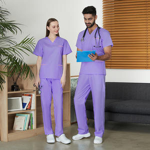 Ensembles d'uniformes de gommage hypoallergéniques OEM Infirmière avec uniforme d'hôpital de conception imprimée pour la rhumatologie - Product Image 6
