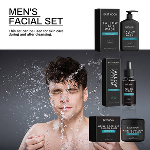<span class=keywords><strong>Set</strong></span> di Cura della Pelle Maschile East Moon 100% Naturale, Sbiancante, Anti-Rughe, Idratante, con Siero e Crema per il Viso, Etichetta Privata - Product Image 2