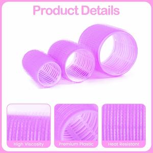 Juego de Rulos para el Cabello sin Calor, Personalizados, al por Mayor, Herramientas de Peluquería DIY, Rulos Autoadherentes para Mujeres - Product Image 3