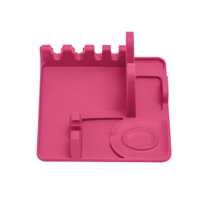 <span class=keywords><strong>Organizer</strong></span> da cucina pieghevole per spatola supporto per cucchiaio supporto per cucchiaio cucchiaio supporto per coperchio in Silicone poggia cucchiaio - Product Image 2