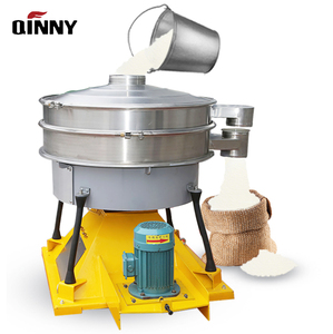 Tamis vibrant en acier inoxydable certifié CE QINNY pour minerai, sucre en poudre, farine – Tamis rotatif haute fréquence 220V/380V - Product Image 1