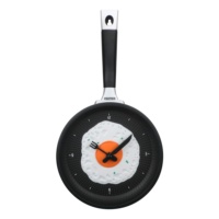 Reloj de Pared Decorativo con Diseño Creativo de Huevo y Utensilios de Cocina, Reloj de Pared con Forma de Sartén