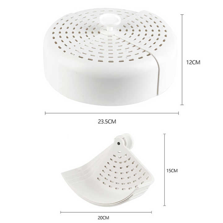 Kitchen New Design Summer Anti-mosquito Vegetable Cover Rotary Folding Portable Storage Dust-proof Food Fresh-keeping Cover