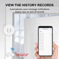 Zigbee Tuya Sensor getaran pintar deteksi miring Sensor sumbu XYZ SmartLife aplikasi pemberitahuan Real-Time catatan Alarm kejut gerakan