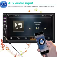 Autoradio double DIN 7 pouces avec écran tactile, lecteur MP5, Bluetooth, FM, Mirror Link, AUX, double USB, unité centrale audio pour voiture, fourni par l'usine