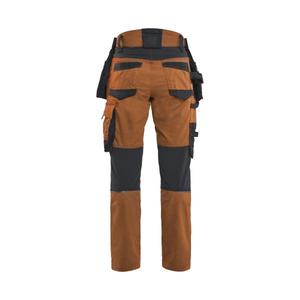 BLAKLADER - 717011494099D24 Pantalones artesanos de mujer en 2 vías elásticos Rust/Black-PANTALÓN DE TRABAJO EAN 7330509952085 - Product Image 2