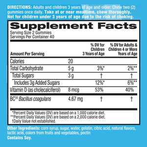 Probióticos Crudos 100 Mil Millones de UFC, Formulados por Doctores para Mujeres y Hombres, Suplemento Completo para Adultos con 60 Gomitas, Estable en el Refrigerador - Product Image 2