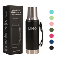 Thermos de 1300 ml pour Yerba Mate, conçu pour une utilisation avec une tasse ou une gourde à maté, thermos à double paroi isolé sous vide, camping
