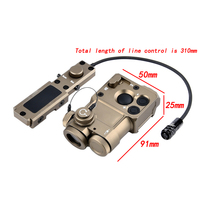 Pointeur laser rouge/vert/bleu PST-4 en métal, viseur, indicateur + IR avec interrupteur à pression à distance, luminosité à 4 niveaux, 5 modes de fonctionnement