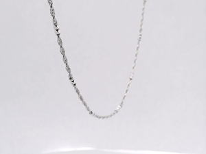 Premium Intricate Braided White Pt950 Fine <b>Rope</b> <b>Chain</b> Necklace Unisex Timeless Luxury Platinum Jewelry - Product Image 3