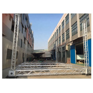 TECHTEAM 11m*9m*7.5m 4 Piliers Aluminium 6082-T6 Structure de Toit pour Affichage Capacité de Charge 1000kg Certifié CE TUV Noir/Couleur Personnalisée - Product Image 1