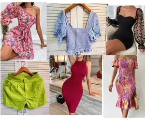 批发连衣裙裁剪上衣捆绑散装服装品牌新款泳衣包女性散装性感