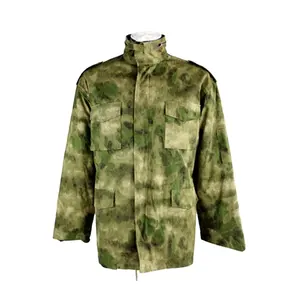 Fabriek Custom Tactisch Uniform M65 Jas Camouflage Custom Outdoor Oem Voor Mannen Jacht Groene Drukknoop 190-230 Gsm