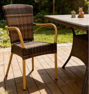 Yoshen cafe peacock <strong>chair</strong> <strong>aluminum</strong> <strong>bamboo</strong> garden rattan <strong>chair</strong> outdoor furniture <strong>aluminum</strong> with sling back <strong>chair</strong> no ys5606 - Product Image 1