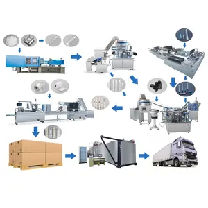 Одноразовые медицинские 2 части шприц Автоматическая производственная линия машина устройство медицинское оборудование