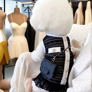 أفضل جودة بالجملة الصيف ملكة جمال أزياء العلامة التجارية الفاخرة تصميم صغير ملابس كلب أليف - Product Image 5