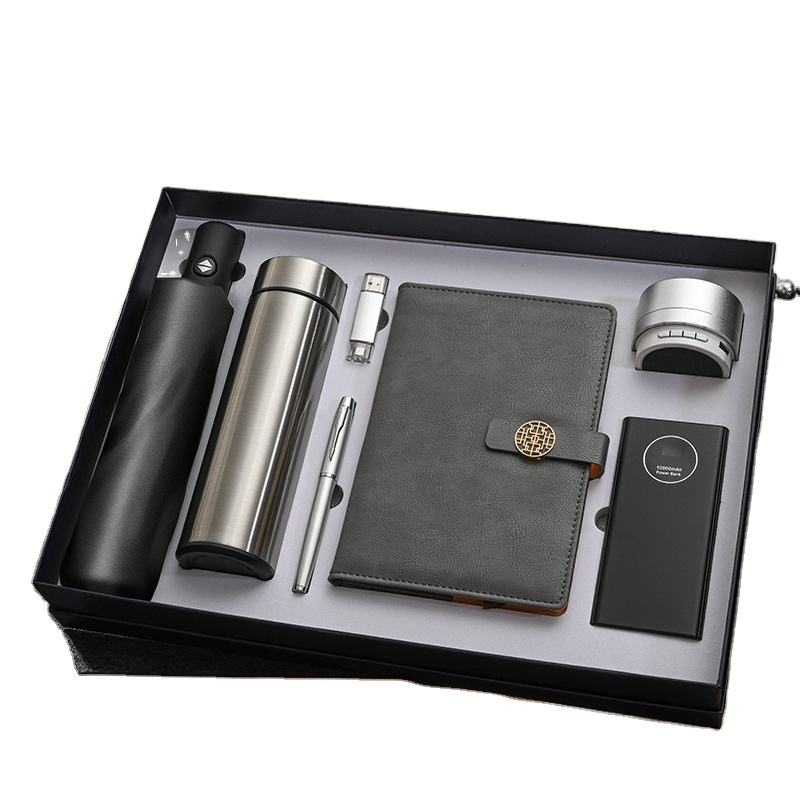 Factory Luxury Business Gifts Umbrella Thermos Cup Audio Power