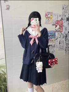 JK sac uniforme bidimensionnel PU sac messager jolie fille collège épaule sac à main - Product Image 5