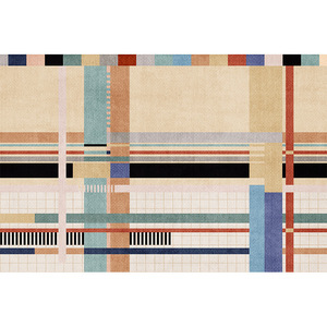 Tappeto per Soggiorno, Camera da Letto, Studio, Nuovo Stile Bauhaus, Senza Manutenzione, Impermeabile, Antiscivolo, in Poliestere, Isolamento Acustico - Product Image 5