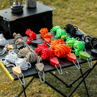 Poulies de tension réglables coupe-vent pour tentes de camping, cordes d'auvent, attaches à cliquet, boucles de fixation pour tentes